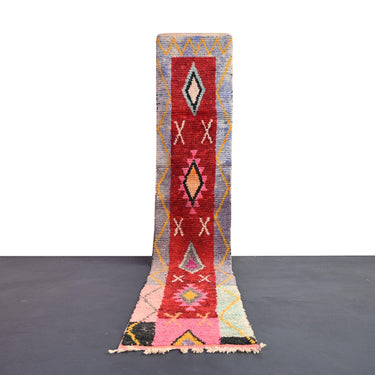 Vintage Runner Moroccan Rug 2.3 x 12.7 feet / 72 x 308 cm - Ettilux Home